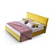 Letto imbottito salvaspazio Silene di LeComfort: linea pulita con raffinati risvolti laterali
