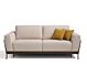 divano letto Martinroc di Dienne, 3 posti maxi, rivestimento chiaro con piedini marrone