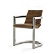 Jumbo armchair by Mogg, in nickel-plated tubular steel and velvet upholstery