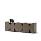 madia contenitore Mogg Shape con ante laccate opaco