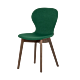 sedia imbottita Connubia Ops!, base Frassino Smoke, rivestimento Cros Bosco