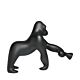 Qeeboo Kong, gorilla luminoso alto 140 cm con torcia orientabile, nero