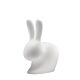 sedia luminosa indoor/outdoor Qeeboo Rabbit a forma di coniglio, bianco, dimensione standard