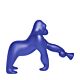 Qeeboo Kong, gorilla luminoso alto 140 cm con torcia orientabile, blu
