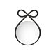 Specchio da parete Qeeboo Ribbon, nero