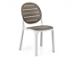 Erica garden chair by Nardi, white/taupe