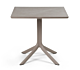 Tavolo da esterno Nardi Clip Mat, 80x80 cm, tortora