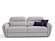 Soul sofa bed by Dienne, 3-seater, light upholstery, blue cushions