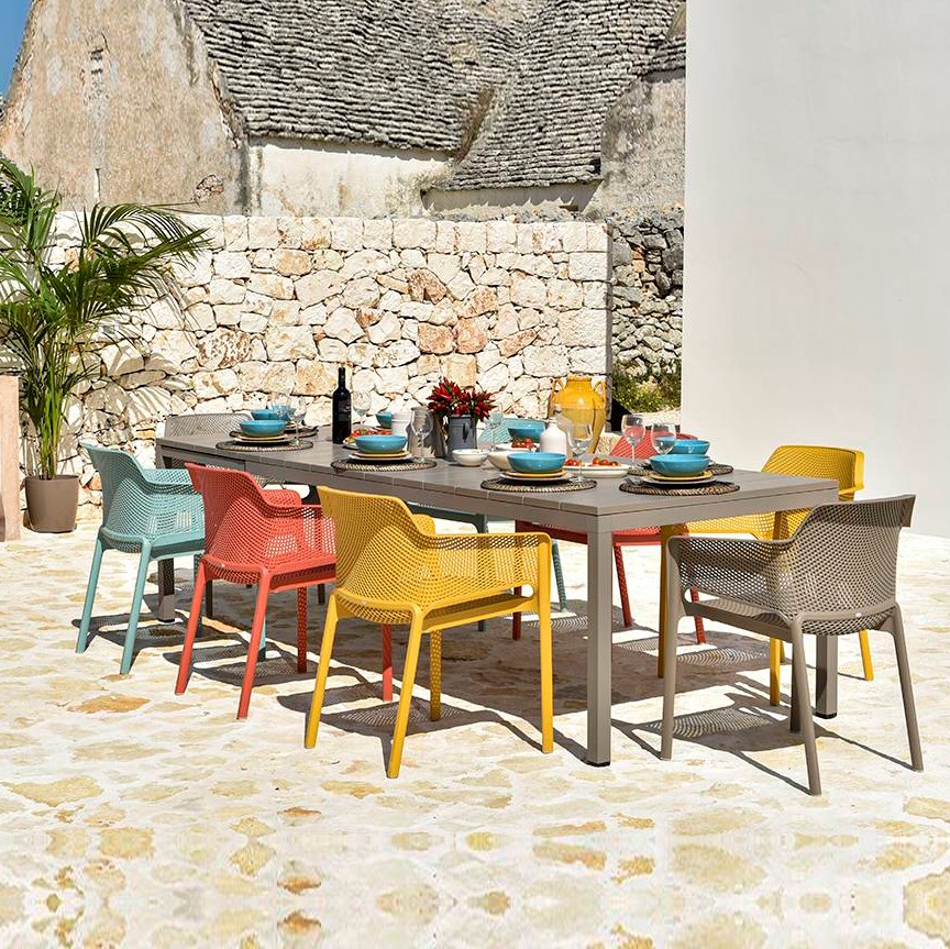 Nardi tavolo Rio 210 + 8 sedie Net