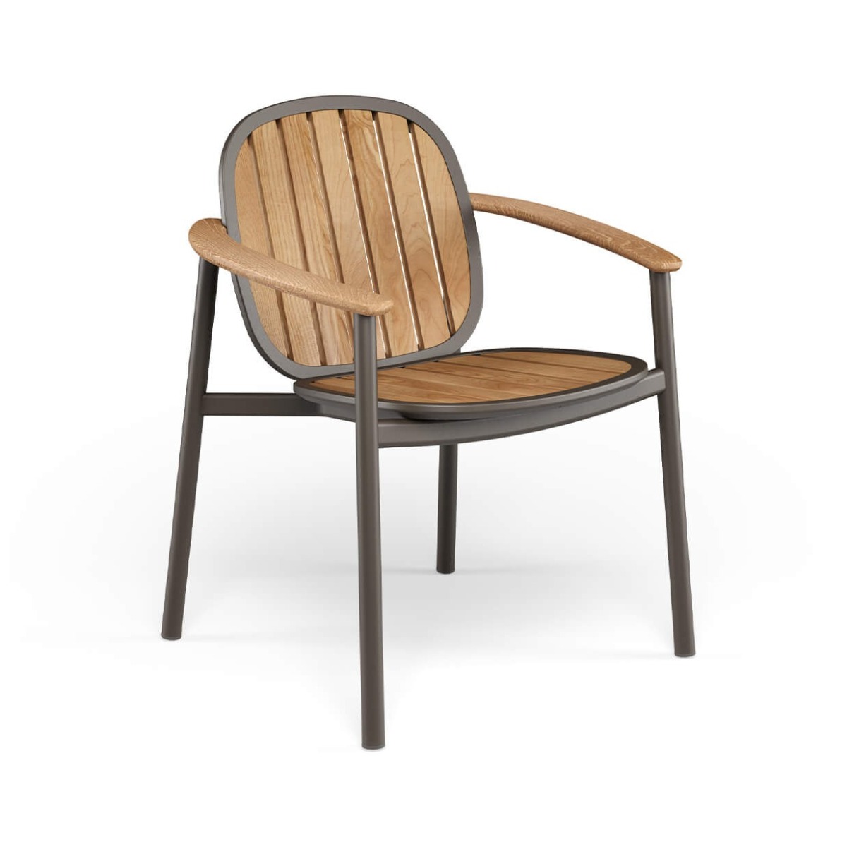 Emu poltroncina Twins Alu/Teak